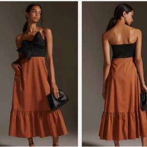 Hutch Anthropologie strapless dress